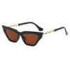 2022 nueva moda moda europea y americana cadena hebilla gafas de sol personalidad gafas de calle gafas ojo de gato gafas de sol
