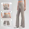 Pantalones Deportivos de Pierna Ancha Estilo Lulu para Fitness al Aire Libre Pantalones de Yoga Acampanados de Secado Rápido Pantalones Largos de Yoga Pantalones de Yoga para Mujer Primavera y Otoño