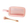 Bolsa de Tocador de PVC de Gran Capacidad Portátil para Viaje Semi-Transparente Esmerilada Impermeable Bolsa de Almacenamiento de Tocador Bolsa de Cosméticos para Mujeres