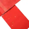 Papel Xuan rojo espolvoreado de diez mil años corte de papel batik cuadrado carácter Fu papel para caligrafía doble cara rojo hecho a mano DIY decoración de ventana papel rojo