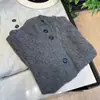 Cardigan de tricô de lã pura com gola alta, casual e versátil, uma jaqueta suéter da moda e que afina a silhueta para mulheres, macio e grosso para aquecimento