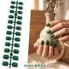 Unhas Quadradas Curtas Press-On da Moda, 24 Peças, Decorações Press-On Multicor Sólida de Alto Padrão Fosco