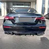 Adequado para Lábio Traseiro Mercedes-Benz Classe E W213 Modelo Administrativo Modificação 21 Modelos E63Amg Lábio Traseiro Surround de Ponteira de Escape Quatro Saídas