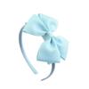 Faixa de costela de poliéster europeia e americana tiara de laço infantil atacado tiara de laço duplo flor artesanal 674