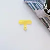 Novo Cordão para Celular com Clipe Pad de Moldagem Integrada em TPU Adesivo Traseiro de Cor Sólida Patch de Conexão Fixa Resistente Anti-Perda