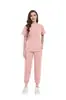 Conjunto de Uniforme Médico para Mujer - Top de Cuello en V y Pantalones de Pierna Recta, Uniforme de Trabajo Unisex, Uniforme Quirúrgico Ajustado, Pijama de Hospital, Varios Colores