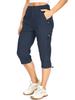 Nuevos Pantalones Cargo Cropped con Bolsillos y Cremallera para Mujer Ligeros Sueltos Estilo Americano Casual para Viaje y Deportes