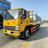 Caminhão Guincho Hidráulico de Plataforma para Dois Veículos para Limpeza e Reboque de Veículos com Defeito em Vias Urbanas, Resgate de Acidentes e Transporte de Emergência
