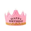 Sombrero de Cumpleaños Luminoso Corona de Celebridad de Internet Sombrero Decorativo para Pastel de Primer Año Niños Adultos Moda Creativa Suministros para Fiestas