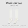 Calcetines Blancos de Becerro Estilo Renacentista para Mujer, Primavera y Verano, Ultra Delgados, Doble Aguja, Medias Negras de Seda, Paquetes de Calcetines Serie Japonesa
