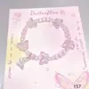 Pulseira de Contas Cauda de Peixe de Cristal, Super Delicada, Estilo Novo, Exquisita, De Alta Qualidade, Versátil, Presente para Melhor Amiga, Joia Doce para Estudantes