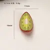 Accesorios de Resina Dibujos Animados DIY Tamaño Pequeño 6 Tipos de Rodajas de Fruta Miniatura Pasadores para el Cabello Hebillas para Zapatos Llaveros Colgantes Accesorios