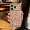 Lujo Ligero con Pedrería para Funda de Teléfono iPhone 18 Pro Max Apple 17 Borde Redondo 16 Pro Avanzado 15P Anti-caída
