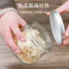 Frascos de Vidrio para Almacenamiento con Tapa Cilíndrica Recta de Aluminio, Frascos Domésticos a Prueba de Humedad para Pepinillos y Mermelada