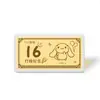 Banco de Oro Billete de Oro Regalo Oro Puro 999 Placa de Luz Ventilador Personalizada Oro Puro Grado 16 Recuerdo Oro Pulverizado Pequeño Regalo de Negocios