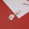 Llavero festivo de Año Nuevo con gato de la suerte terminado diy hecho a mano casero colgante para bolso audífonos joyería material accesorios