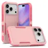 Producto de Venta Caliente Transfronterizo Adecuado para iPhone Apple 16 Funda con Bloques de Color Anti-Caídas 17 Pro Max Funda de Teléfono Dos en Uno