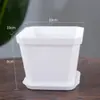 Macetas Gruesas de 10 Metros Cúbicos para Suculentas, Macetas de Plástico Coloridas, Macetas Cuadradas para Plántulas, Macetas Cuadradas Pequeñas, Fábrica de Macetas de Resina