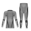 Conjunto de ropa de esquí de secado rápido para niños y niñas, capa base térmica absorbente de sudor para otoño e invierno, ajustado, ropa interior deportiva para exteriores, venta al por mayor