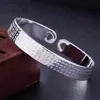 Pulsera al por mayor Dragón y Fénix Auspicioso III Flor de Sarga Pulsera Plateada para Mujer Pulsera Piscis Flor de Loto