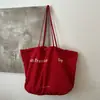 Bolsa Tote de Nylon com Estampa de Letras Nova Primavera 2026 para Mulheres, Grande Capacidade, Moda de Rua, Bolsa de Ombro Único Transversal