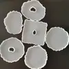 Molde para Posavasos y Adorno DIY Ola Irregular Posavasos Set Hecho a Mano Mesa Molde de Silicona Molde para Goteo de Pegamento