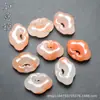 Pingente de Fechadura Bebê de Jade 13X18mm Flor Flutuante Natural Jade Pingente de Fechadura Ruyi Acessórios para Pulseira Colar DIY