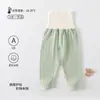 Pantalones de bebé con entrepierna abierta para primavera y otoño, Pantalones de cintura alta para niños y niñas, Leggings de algodón puro Clase A para recién nacidos de otoño e invierno