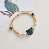 Keke pulsera de búho de cerámica joyería original tejida a mano pequeña fresca estudiantes femeninas tamaño ajustable puesto