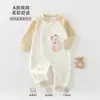 Roupas de Bebê, Classe A, Algodão Puro, Macacão para Bebê de Meses Pequenos, Novo Estilo Primavera, Body Borboleta para Recém-Nascido, Sem Costura