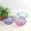 Juego de seis cuencos de vidrio de colores con cuentas, juego de cuencos para ensalada de frutas, caja de regalo práctica para eventos de inauguración