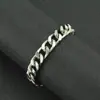 Europeu e Americano Ins Simples Brilhante Corrente Cubana Acessível Luxo Pulseira Masculina Pulseira Personalizada Versátil Estéreo Pulseira da Moda