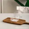Caja portátil desechable de 4x4 pulgadas para cumpleaños caja pequeña para pastel de 2x2 pulgadas 3x4 pulgadas caja de embalaje portátil transparente de pulpa explosiva