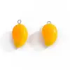 Pendente Divertido de Frutas 3D em Resina Simulação Acessórios para Colar Chaveiro Pintados à Mão Pingente Decorativo