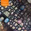 Pegatinas para Uñas Anaglifo Tomoni Bricolaje Celebridad de Internet Populares Lindos Dibujos Animados Pegatinas para Uñas Joyería de Verano Relajada Pegatinas