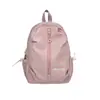 Mochila de color liso estilo Ins, estilo universitario, para estudiantes de secundaria mujeres, simple y ligera, mochila casual de alta apariencia