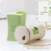 Paliteiro Portátil Doméstico Caixa de Palitos de Fibra de Bambu Caixa de Armazenamento Simples Criativa Suporte de Palitos para Bancada da Sala de Estar