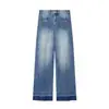 Venta al por mayor de Ropa de Mujer Transfronteriza Primavera 2026 Nuevo Estilo Retro Europeo y Americano Modernos Jeans de Pierna Ancha de Cintura Alta