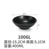 Tigela de Macarrão de Melamina Tigela Plástica Comercial Louça de Porcelana Tigela Preta Japonesa Tigela para Ramen Tigela para Sopa de Carne Tigela Malatang