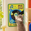 Placa arranhadora de sisal para gatos estilo musical da moda, protetor de parede resistente ao desgaste, teclado de disco de guitarra, acessório arranhador de parede para sala de estar