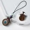 Amuleto de Dragón de la Fortuna Tallado en Sándalo Verde con Mantra de Seis Caracteres Cadena Exquisita para Teléfono Móvil DIY Colgante para Llaves de Bolso Dragón del Zodiaco