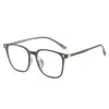 Óculos Quadrados Estilo Ins Tr8065 para Mulheres, Podem Ser Equipados com Lentes de Grau para Astigmatismo, Efeito Emagrecedor para Rostos Redondos, Armações de Óculos para Homens