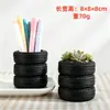Porta-canetas Capivara Porta-canetas Pneu Arte Corporal Decoração de Mesa de Escritório Recipiente de Armazenamento Beleza de Fada Vaso de Flores