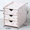 Caja de Almacenamiento para Escritorio de Oficina Gabinete de Almacenamiento de Madera Tipo Cajón Estante de Almacenamiento para Oficina Suministros Archivo Caja Organizadora Varios