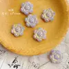 Contas de Vidro Domésticas Tchecas Azuis e Roxas Flores Girassol Fogos de Artifício Artesanais Ouro Material para Pulseira DIY Acessórios