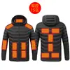 Chaqueta calefactora inteligente de invierno con calefacción eléctrica, chaqueta calefactora de algodón con temperatura constante y acolchado USB, para hombres y mujeres.
