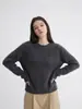 Venta al por mayor de comercio electrónico transfronterizo de nuevos suéteres de punto de lana para mujer de otoño e invierno, suéteres de manga larga de cuello redondo de color liso, ropa para mujer europea y americana