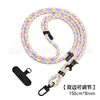 Lanyard para colgar en el cuello del teléfono móvil se puede llevar cruzado anticaída universal con clip trasero funda tejida para teléfono móvil lanyard en stock al por mayor