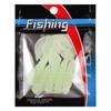 Atacado de Fábrica 6cm Cauda Enrolada 5 Peças por Pacote Isca Macia Luya Cauda Única Larva Multicor Minhoca Macia Isca Artificial Isca de Pesca