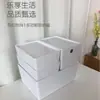 Caja de Almacenamiento para Escritorio, Simple, para el Hogar, Organizador de Ropa Interior con Tapa, a Prueba de Polvo, Apilable